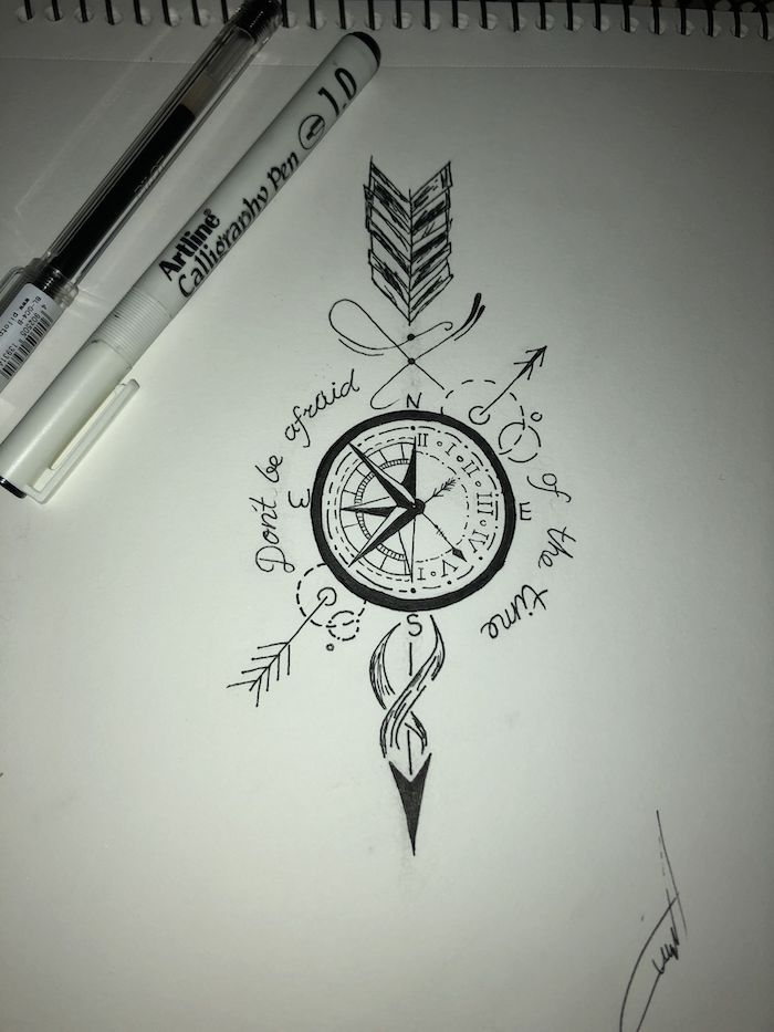 65 ideas for a beautiful and meaningful compass tattoo