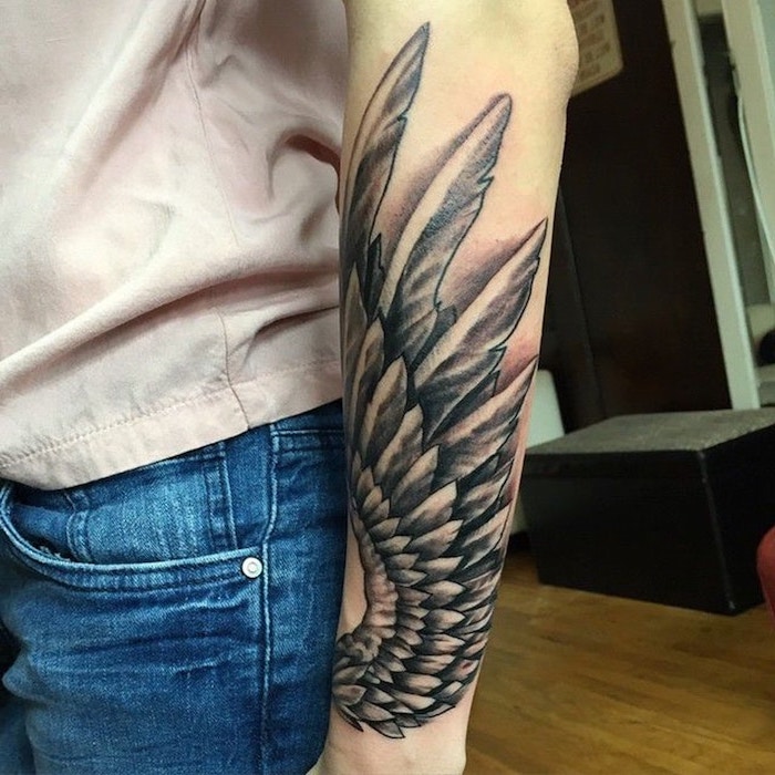 1001 + ideas for a beautiful and meaningful angel wings tattoo