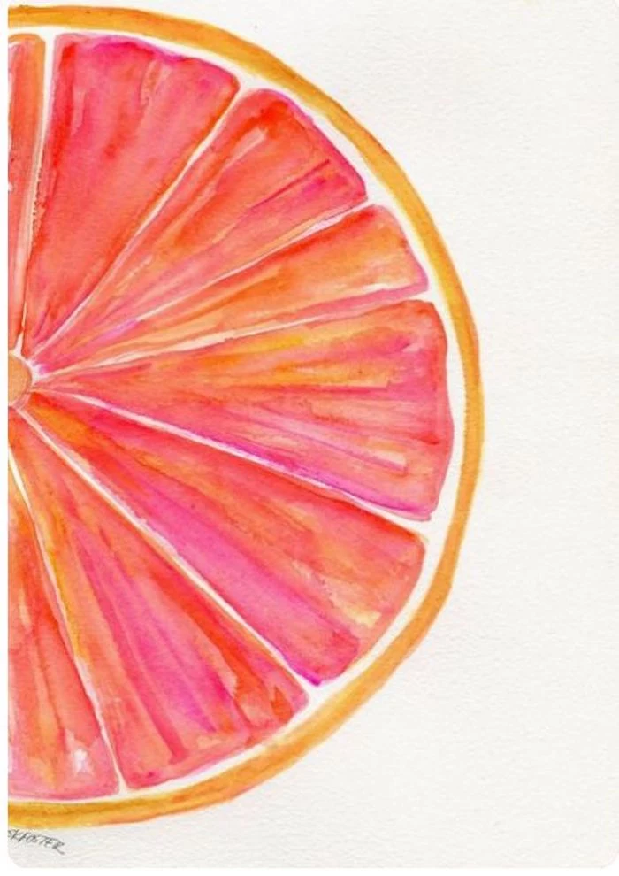 turn photo into line drawing online free, grapefruit slice, white background