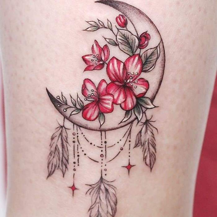 40 Meaningful Dream Catcher Tattoos For Girls  Greenorc