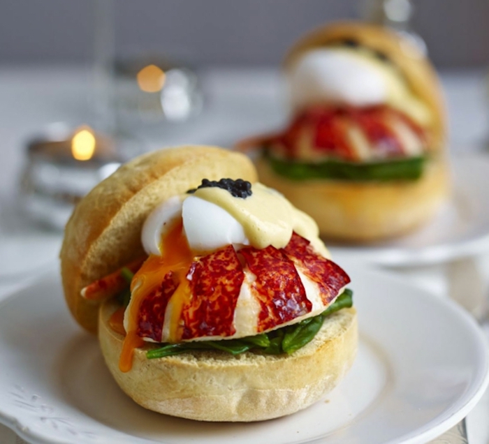 small sandwiches, with spinach and salami, cheese and egg, birthday breakfast ideas