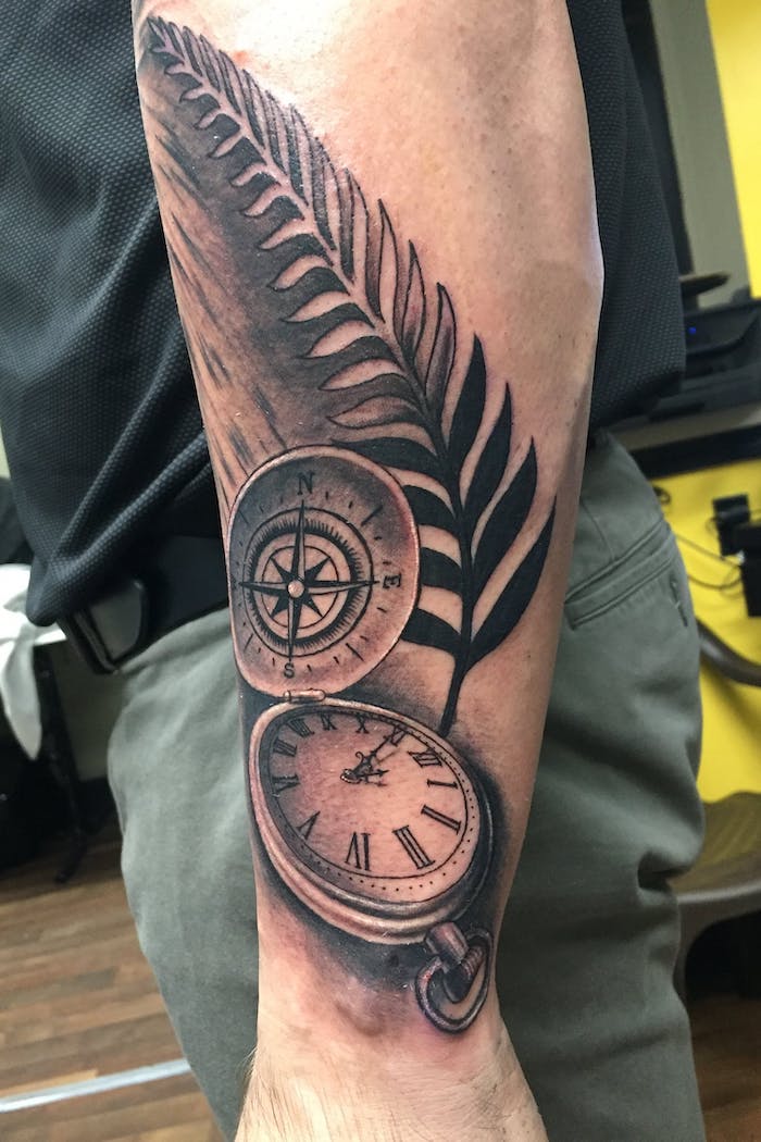 Jinxtude  Unique Back Arm Tattoo Geometric compass  Facebook