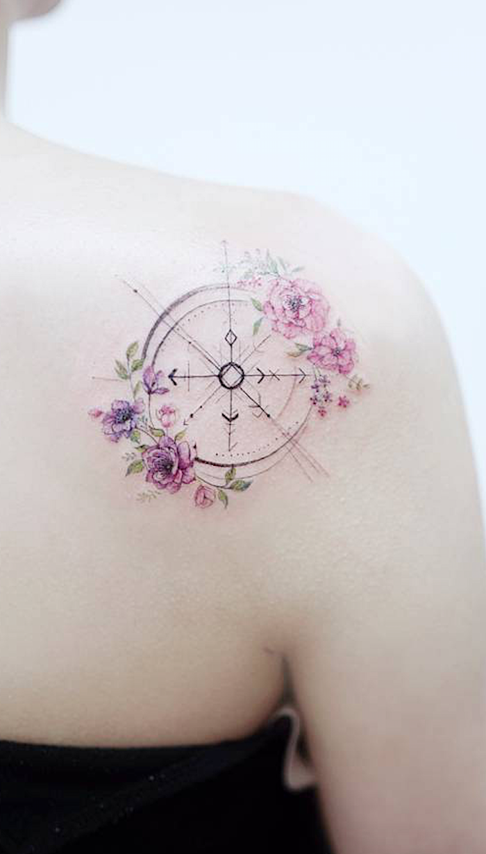 39 Awesome Compass Tattoo Design Ideas