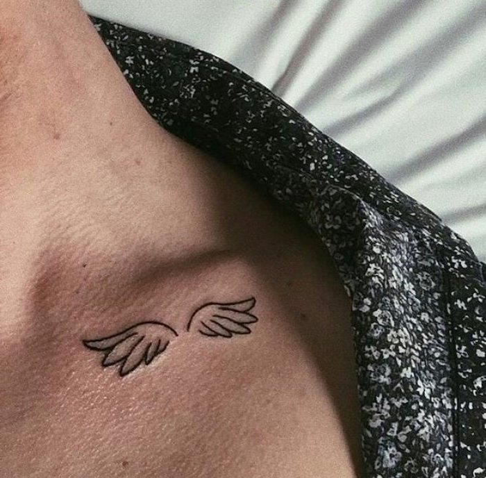 Small Angel Tattoos for Men Angel tattoos tattoo wing Young People 