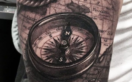 65 ideas for a beautiful and meaningful compass tattoo