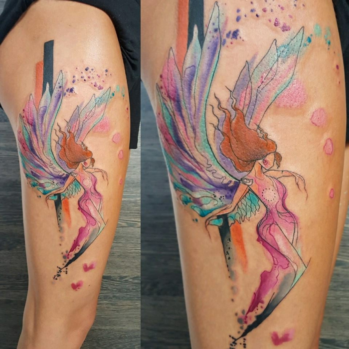 25 Beautiful Angel Tattoos for Girls