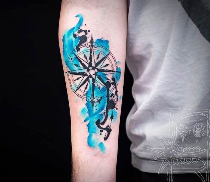 5hrs Permanent Compass Tattoo 5000