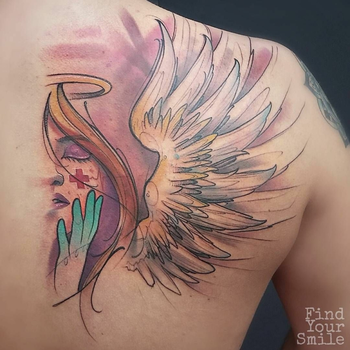 The true meaning and beauty of the angel wings tattoo