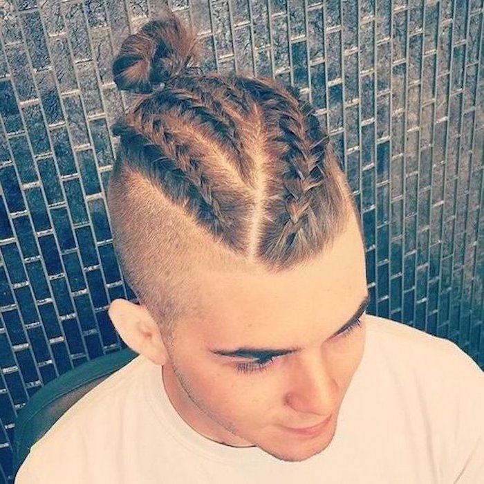 Featured image of post Viking Braid Man Bun - The man bun magnifies the shaven fades.