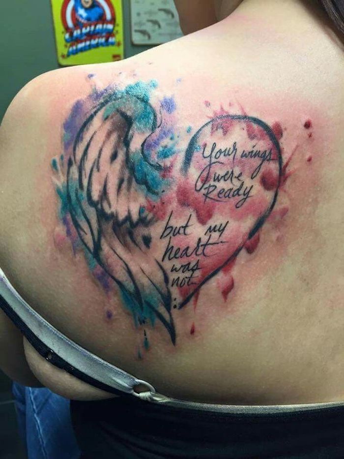 1001 + ideas for a beautiful and meaningful angel wings tattoo