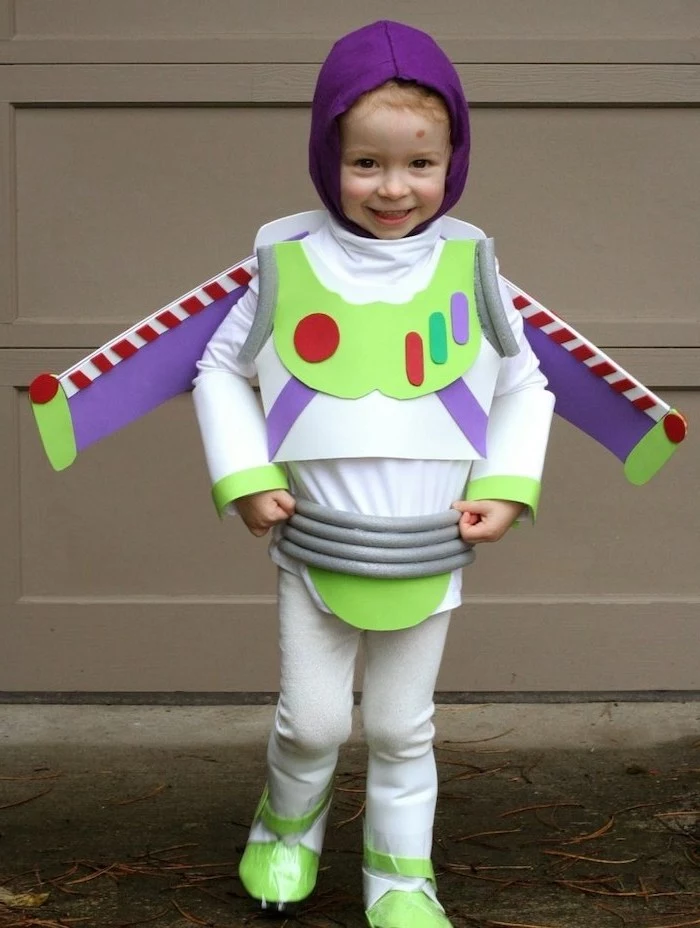 toy story inspired, funny kids costumes, little kid, dressed as buzz lightyear