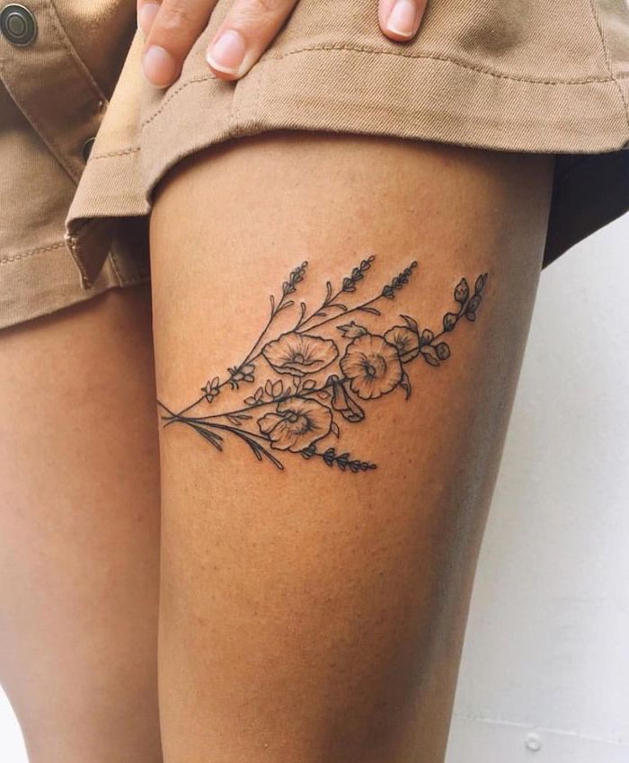 50 attractive leg and thigh tattoo ideas for women in 2022  Brieflycoza