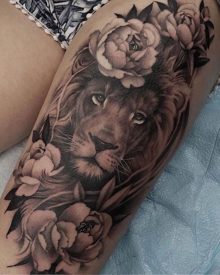 Top 50 Best Leo Tattoos For Women  Lion Astrological Ink