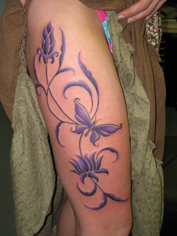 74 Superb Rose Tattoos On Thigh  Tattoo Designs  TattoosBagcom