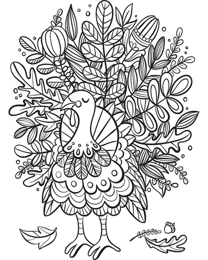 1001+ ideas for Thanksgiving coloring pages to entertain your guests