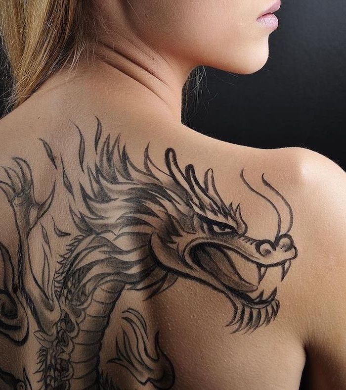 How to draw a dragon tattoo  tribal tattoo design  YouTube