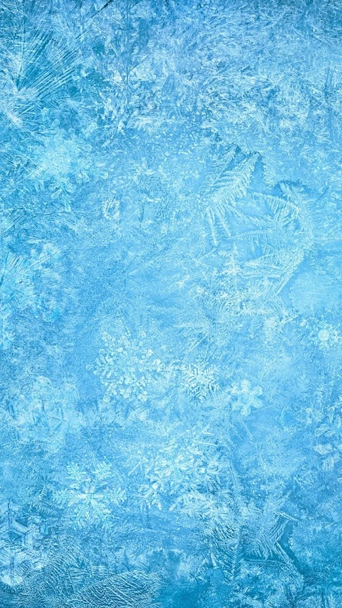 frozen ice, snowflakes in the ice, free wallpapers and backgrounds, blue icy aesthetic
