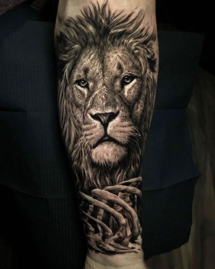 24 Lion Forearm Tattoos Design  Tattoo Designs  TattoosBagcom