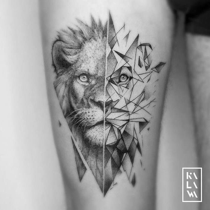 1001 Ideas For A Lion Tattoo To Help Awaken Your Inner Strength