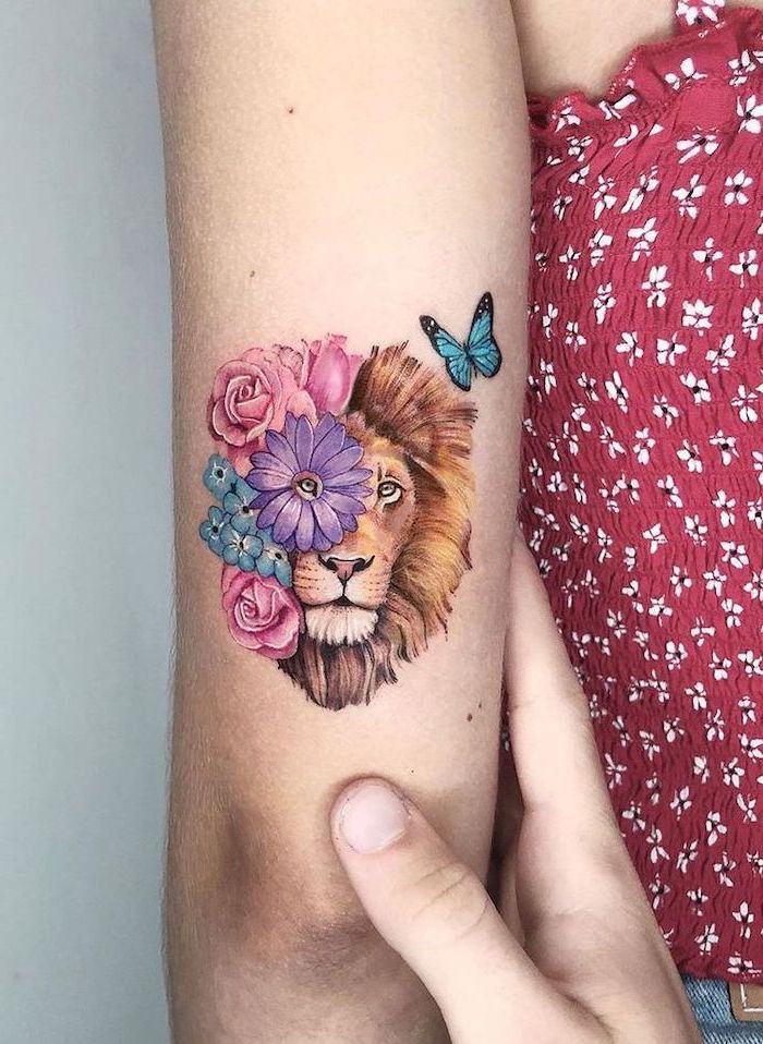 Lion Flower Tattoo design  The Art Ink Tattoo Studio  Facebook