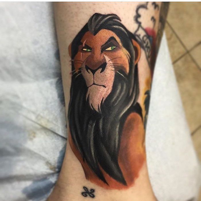 king lion tattoo designs