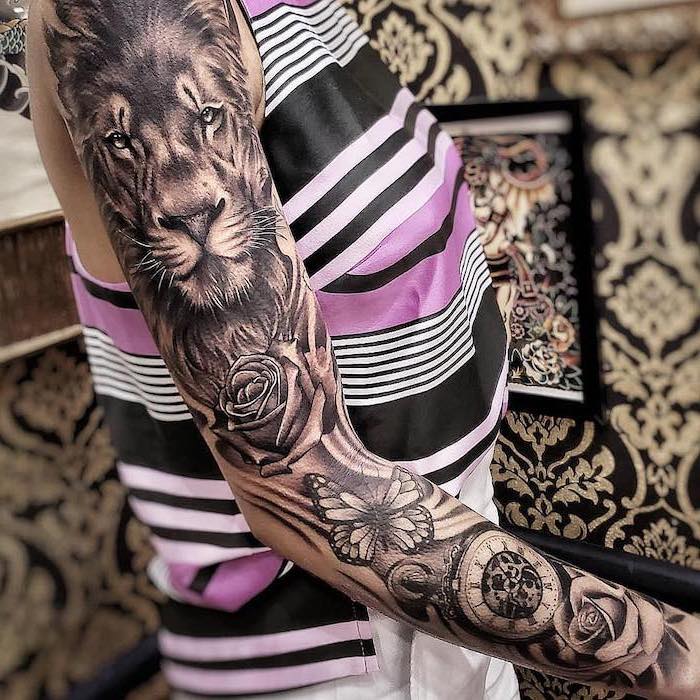 1001 Ideas For A Lion Tattoo To Help Awaken Your Inner Strength