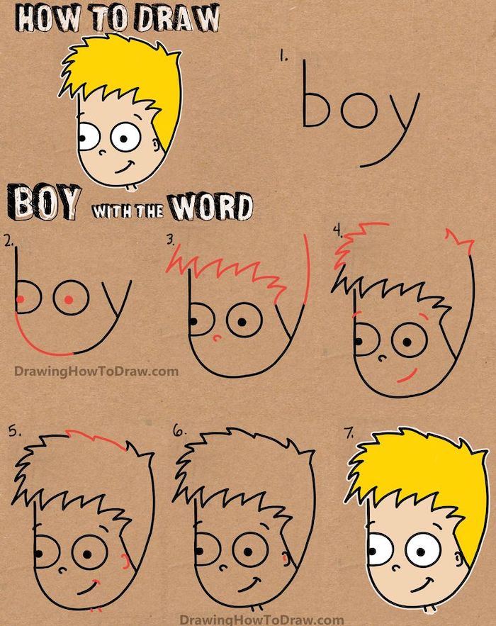 Featured image of post Kid Boy Drawing Easy Step By Step - All the best step by step drawing for kids printable 36+ collected on this page.