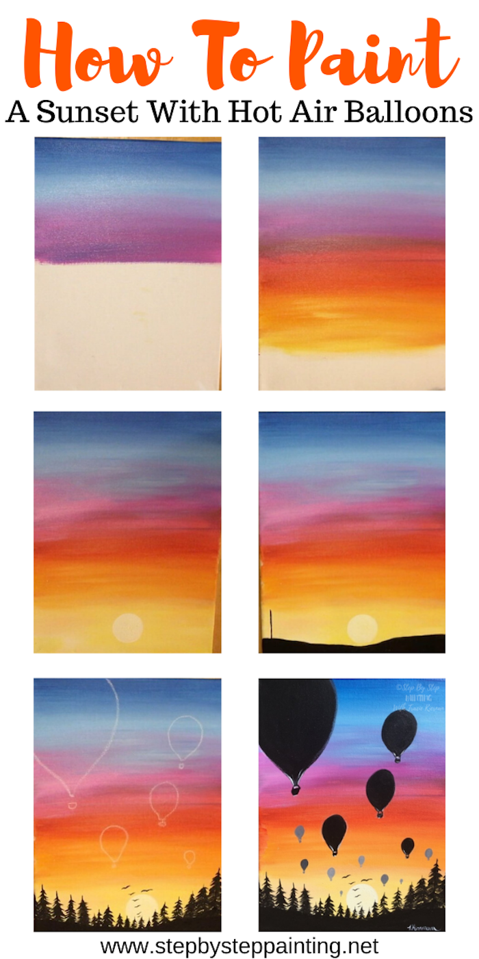 Acrylic Paint Sunset Pictures To Paint