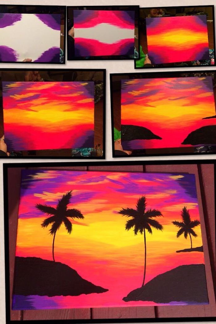 Featured image of post How To Paint A Sunset Step By Step : In this step by step acrylic painting tutorial, we will learn how to paint a relaxing view of two swans with a sunset lake landscape.