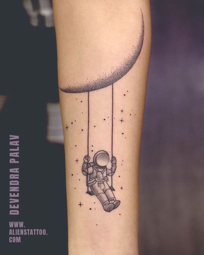 30 Creative Space Tattoo Ideas For Women To Try