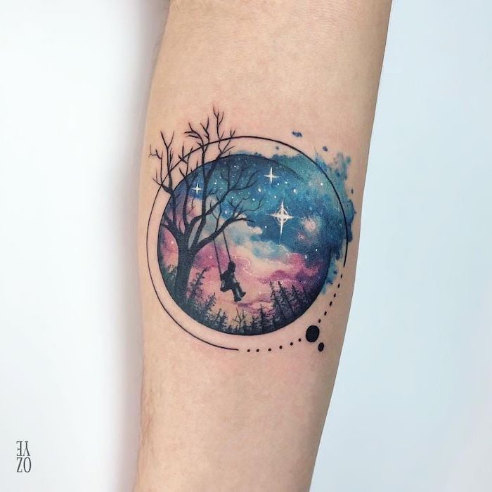 30 Mesmerizing Galaxy Tattoo Ideas for Men  Women in 2023