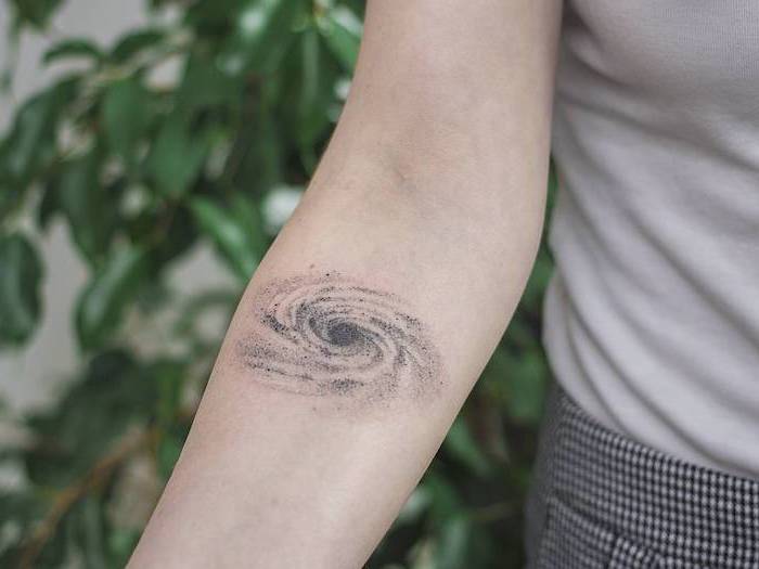 Minimalist Tattoo Milky Way Galaxy