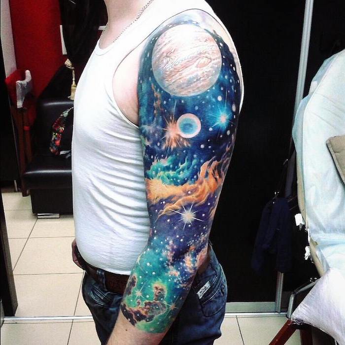 Galaxy Tattoo Half Sleeve 