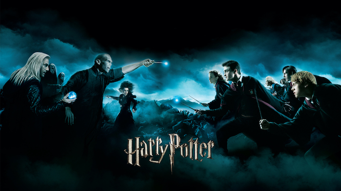 battle of hogwarts, harry potter iphone wallpaper, deathly hallows part two movie poster, harry against voldemort