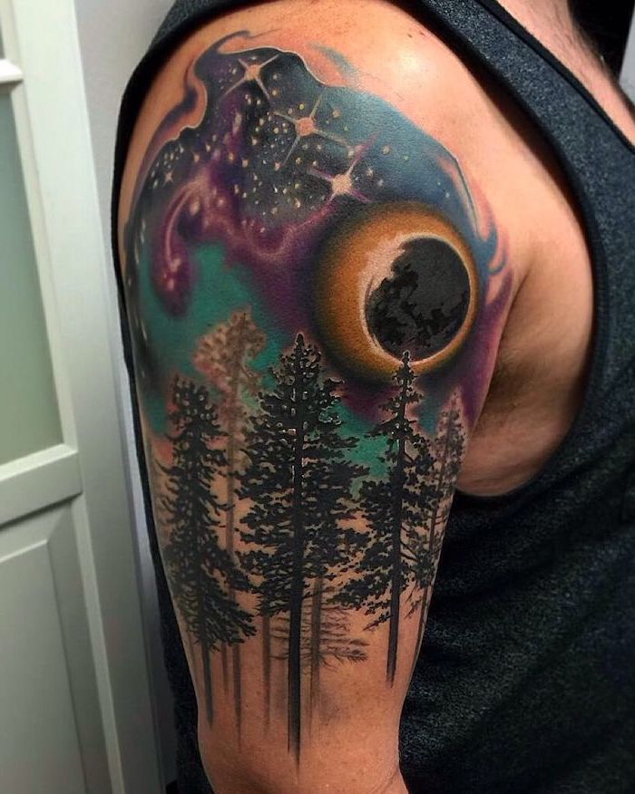 63 Galaxy Tattoo Ideas That Sparkle  Tattoo Glee