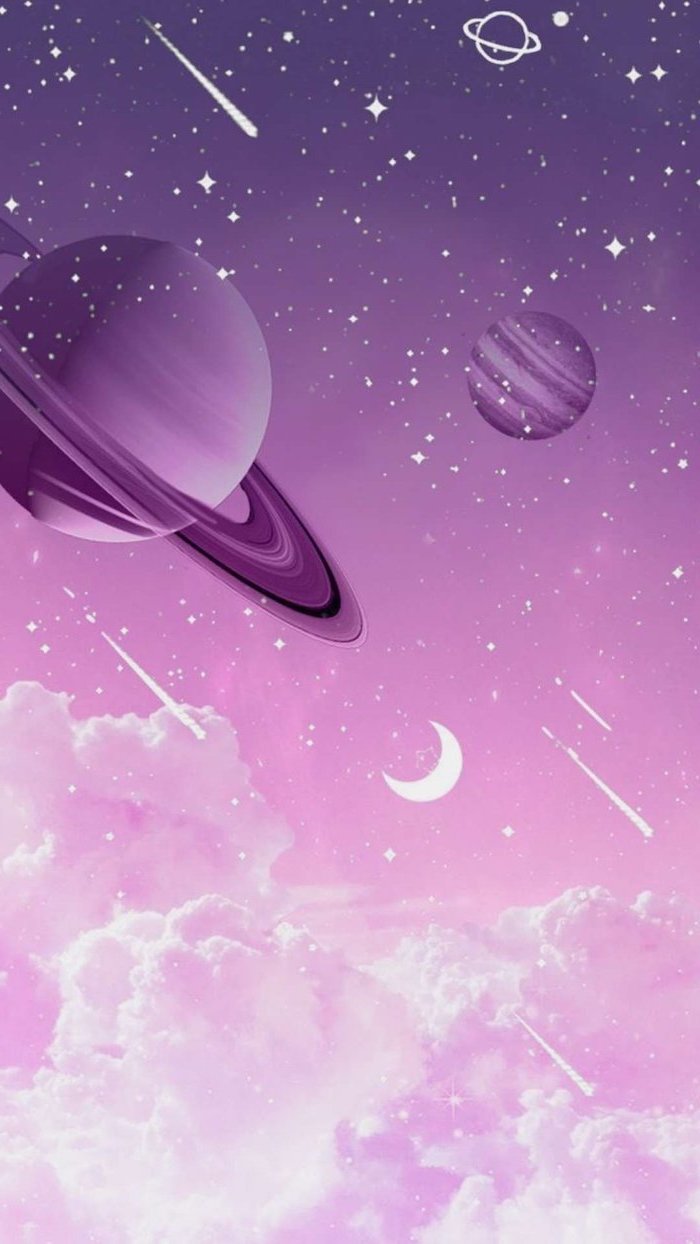 Pink Galaxy Computer Background