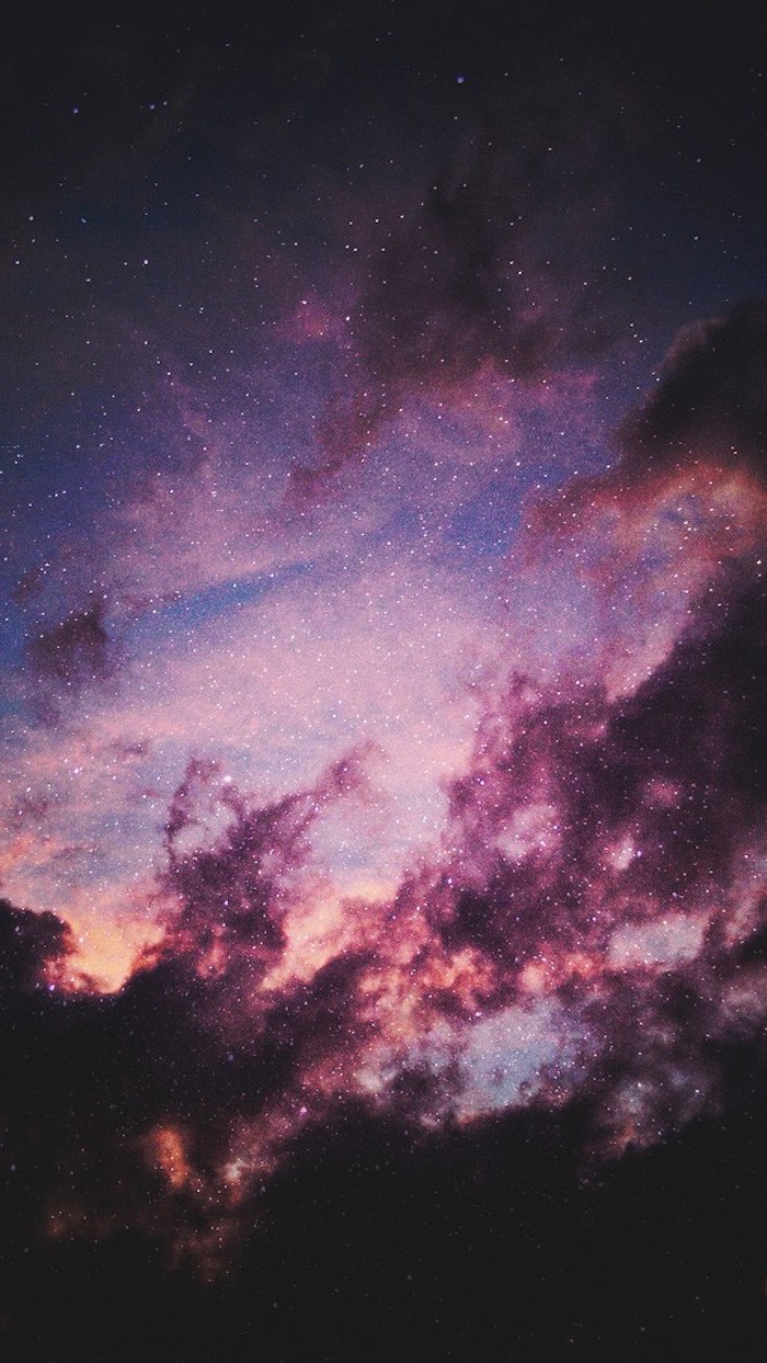 Purple Galaxy Background Hd