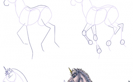 How to draw a unicorn – easy tutorials + pictures