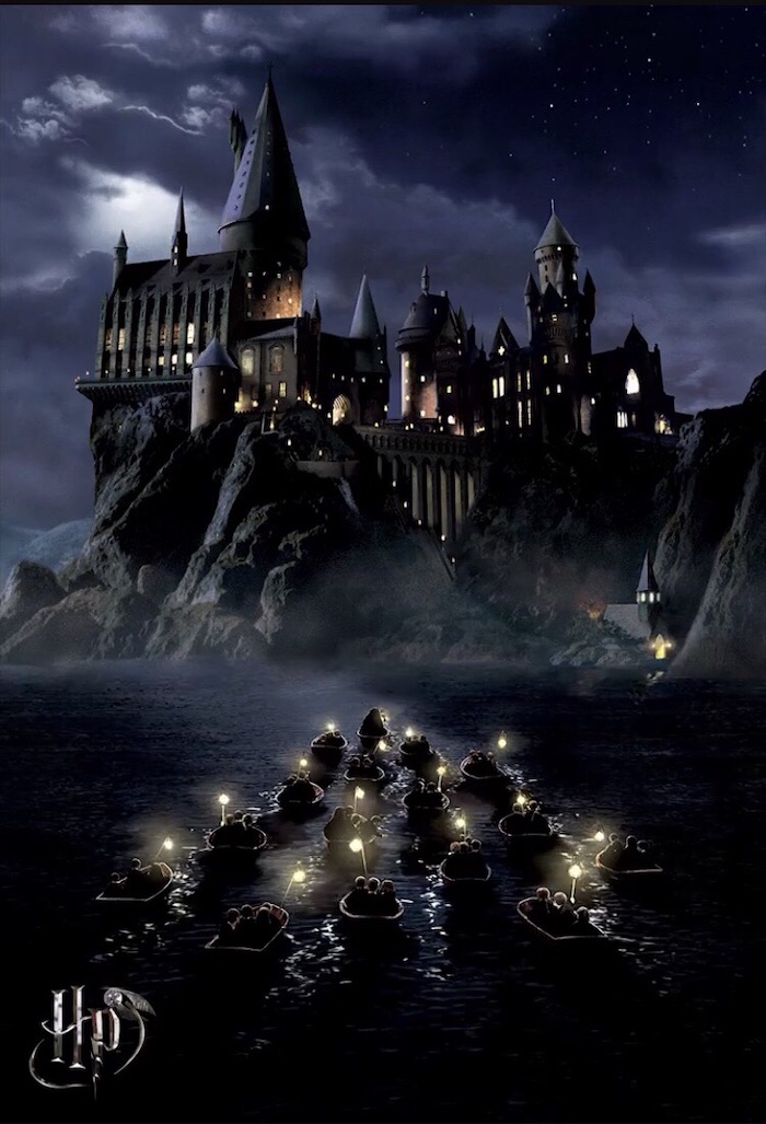 still from sorcerer's stone movie, harry potter wallpaper hd, students sailing to hogwarts with hagrid