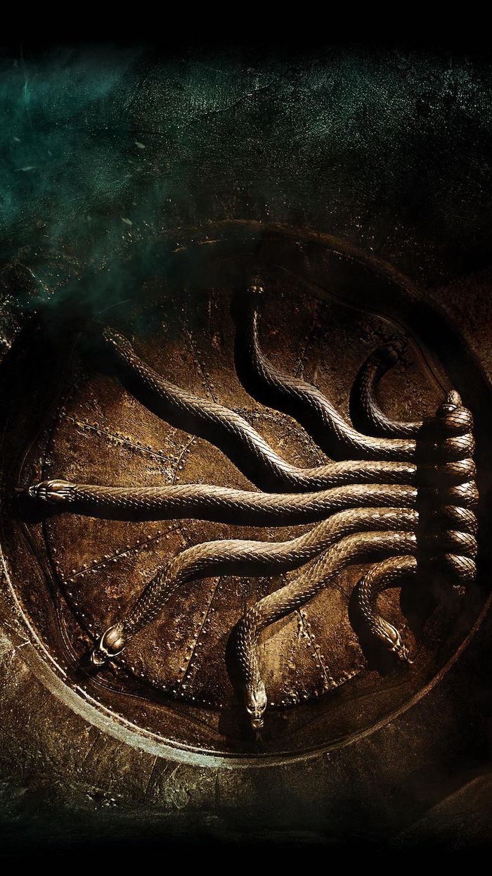 the vault door with snakes, leading to the chamber of secrets, cute harry potter wallpaper, dark background