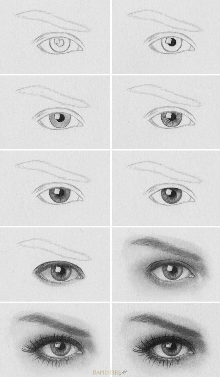 eyes sketch tutorial