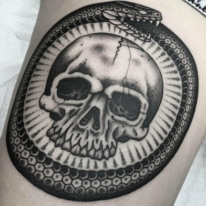 18 Absolutely Stunning Ouroboros Tattoos  Moms Got the Stuff