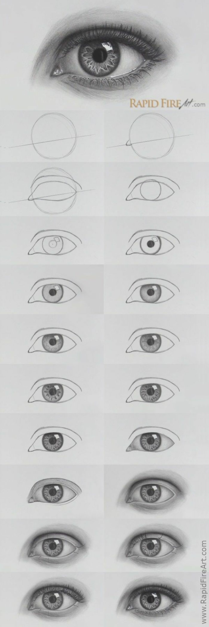 photo collage of step by step diy tutorial, how to draw closed eyes, black pencil sketch on white background