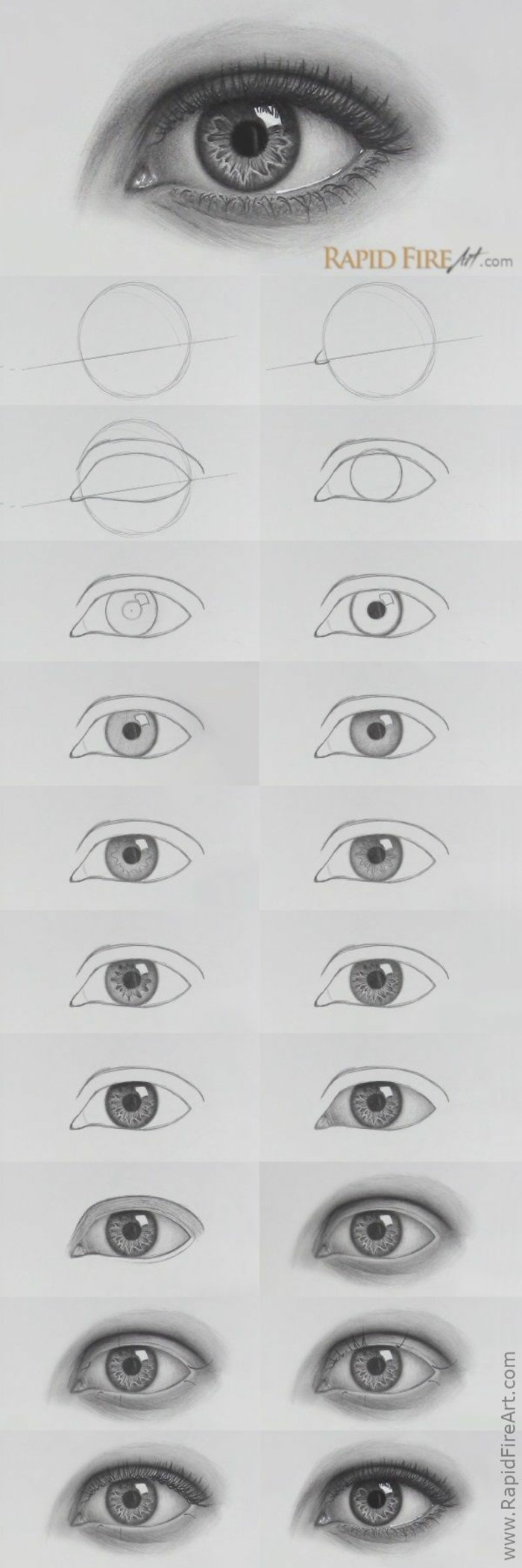 Eye Sketch Step By Step