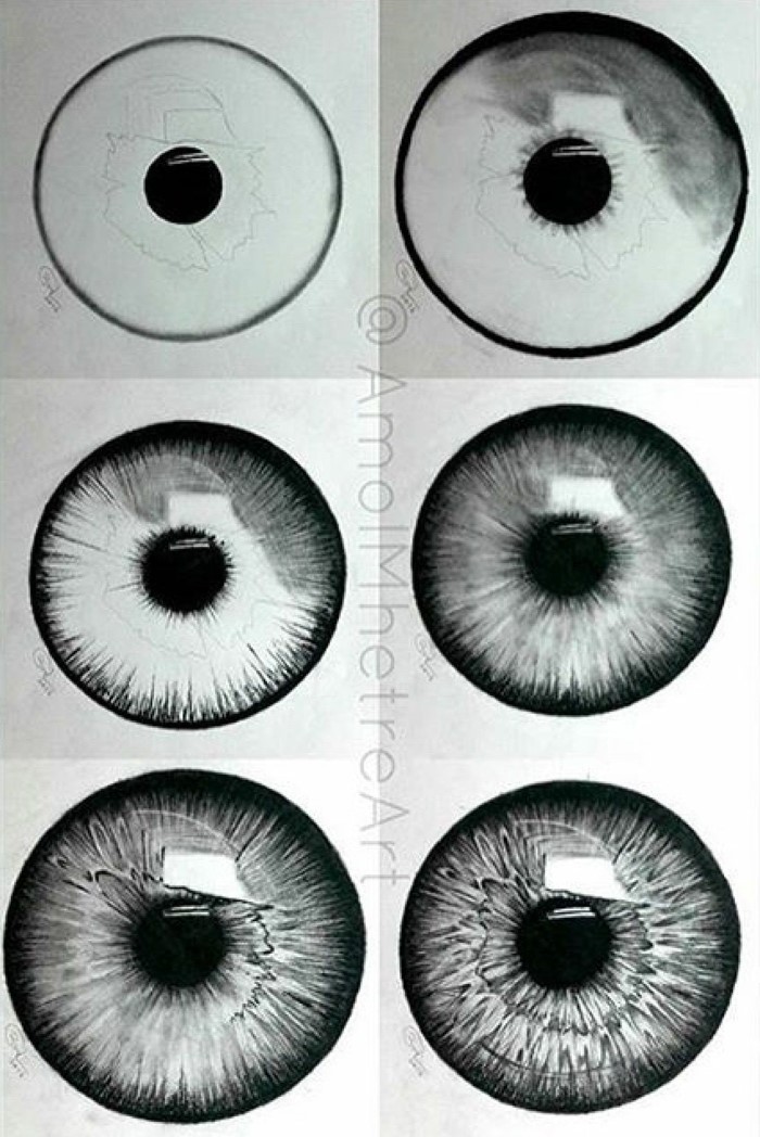 how to draw a realistic eye in six steps, how to draw a crying eye, step by step diy tutorial