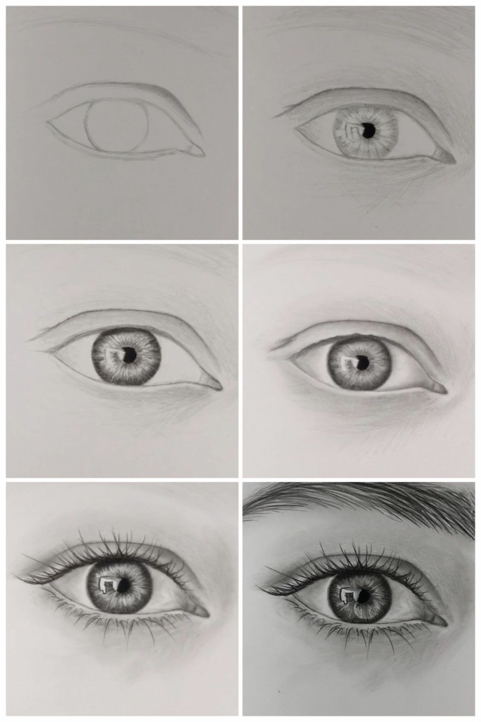 eyes sketch tutorial