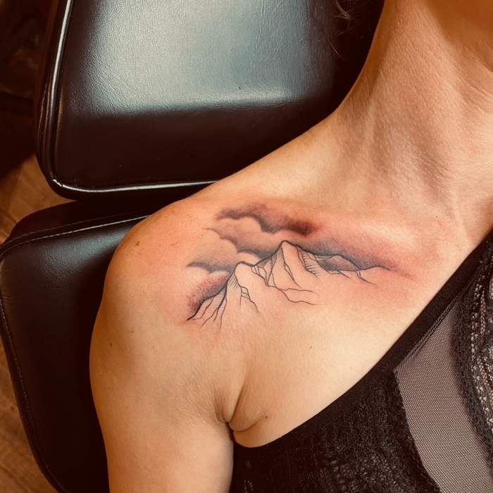 Tattoo tagged with small individual matching matching alianilercel  tiny wave ifttt little nature wrist ocean mountain medium size  illustrative  inkedappcom