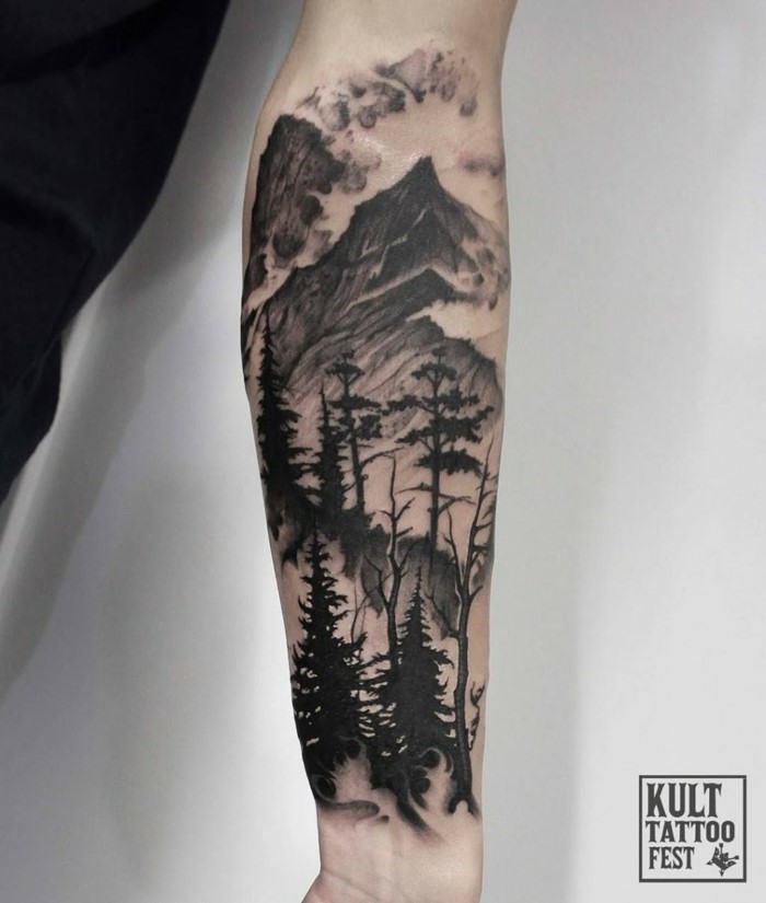 1001+ ideas for the adventurous mountain range tattoo