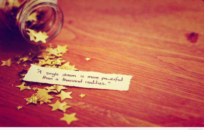 a single dream is more powerful than a thousand realities, losing hope quotes, written on a piece of paper