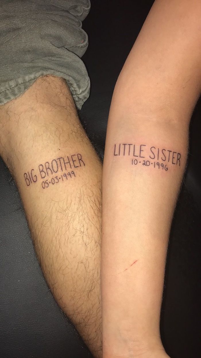 Celebrate The Sibling Bond With These Matching Brother and Sister Tattoos